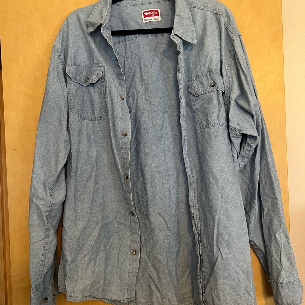 Wrangler Classic Blue Denim Shirt
